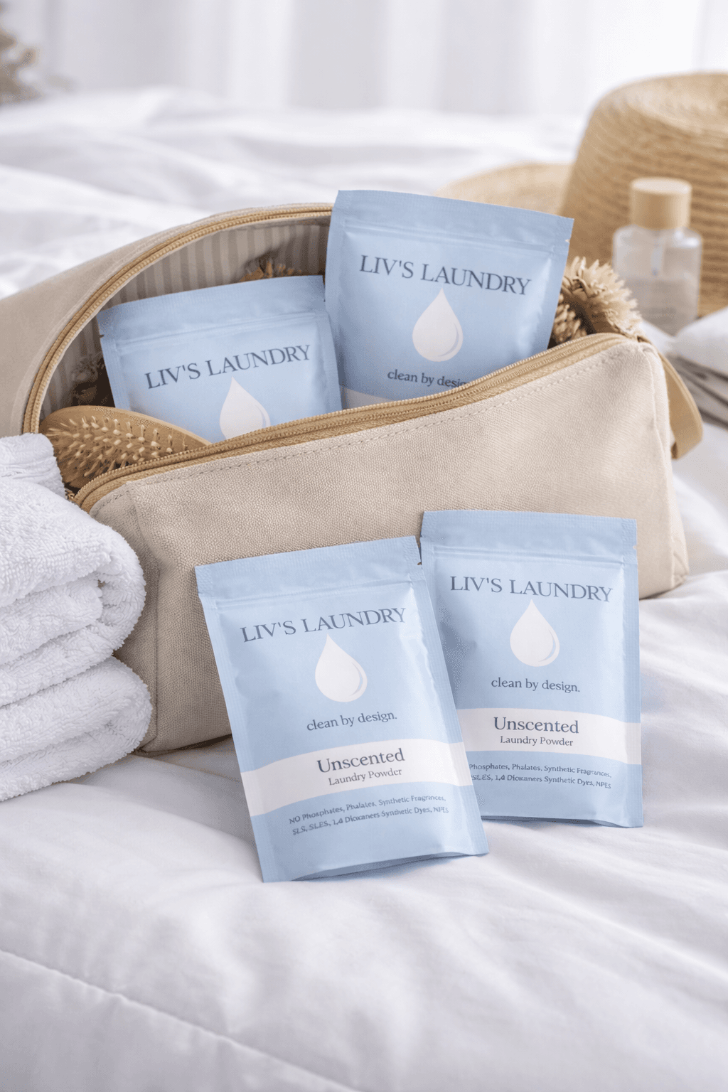 Unscented Laundry Powder Travel Pack